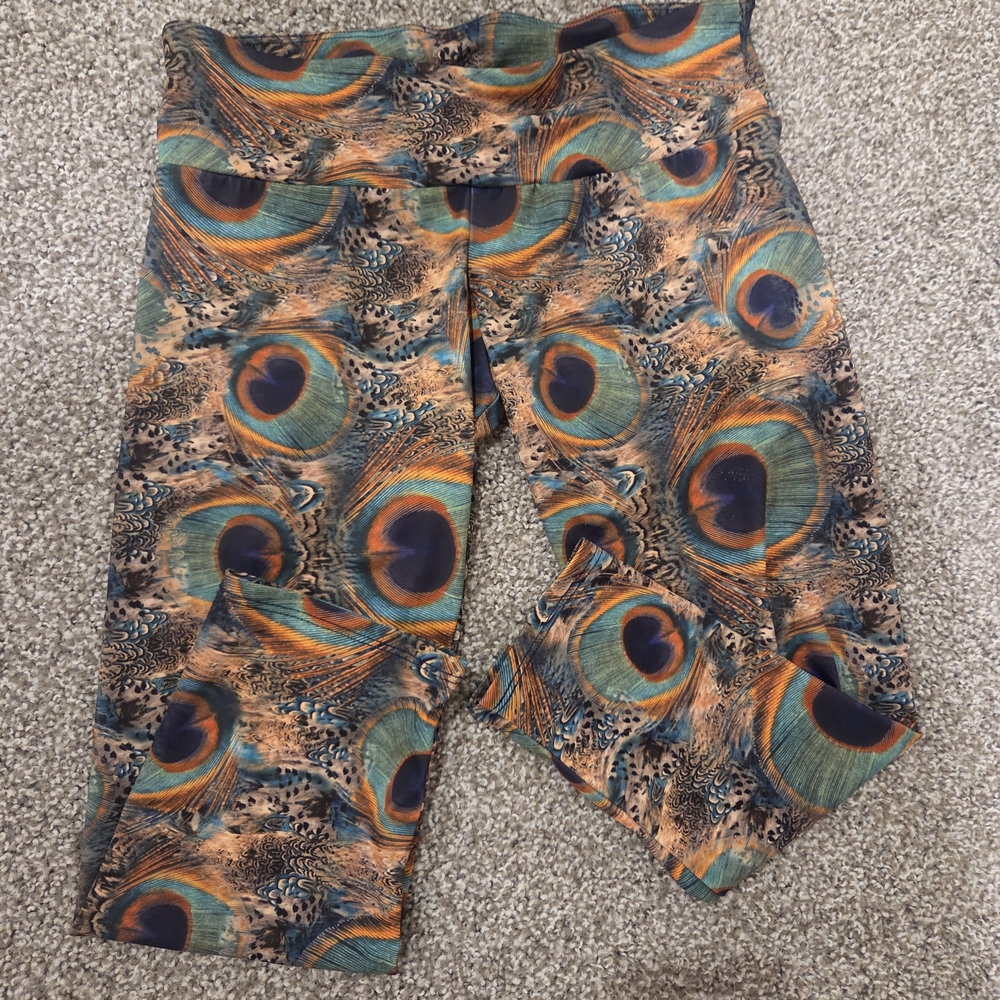 Peacock Print Leggings